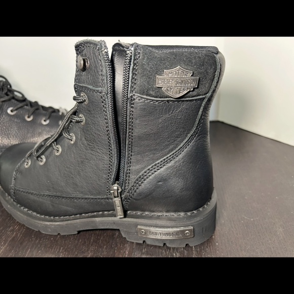 Harley Davidson Chipman Leather Motorcycle Riding Boots Black Mens 11